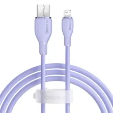 Кабель Baseus Pudding Series Fast Charging Data Cable USB to Lightning 2.4A 1.2m Фиолетовый