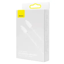 Кабель Baseus Dynamic Series Fast Charging Data Cable Type-C to Type-C 100W 20V 5A 1m Білий