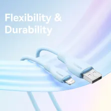 Кабель Baseus Pudding Series Fast Charging Data Cable USB to Lightning 2.4A 2m Голубой