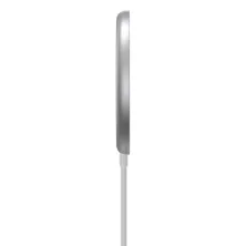 Бездротовий зарядний пристрій Baseus Simple Mini Magnetic з функцією MagSafe і Qi 15W Білий
