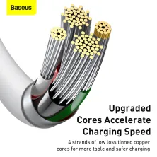 Кабель Baseus Superior Series Fast Charging Data Cable USB to Lightning 2.4A 1m Білий