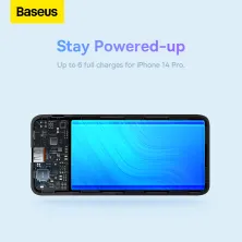 УМБ Baseus Airpow Fast Charge 10000mAh 20W 3A з технологією QC3.0+PD3.0 USB+Type-C Чорний