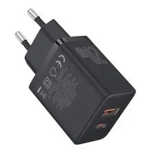 Сетевое зарядное устройство Baseus Cube Fast Charger QC3.0+PD3.0 20W USB+Type-C 3A Черный