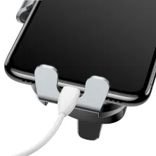 Автодержатель для телефона Baseus Smart Car Mount Cell Phone в воздуховод автоматический Серебристый