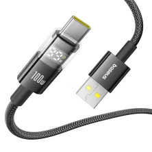 Кабель Baseus Display 2 Series Fast Charging Data Cable USB to Type-C 100W 20V 5A 2m Чорний