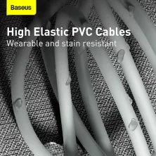 Кабель Baseus Simple Wisdom Series Fast Charging Data Cable Type-C to Lightning PD 20W 1.5m Набір 2 шт Білий