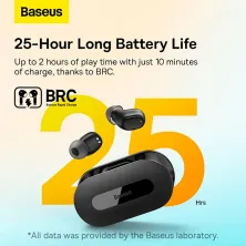 Бездротові Bluetooth навушники Baseus Bowie EZ10 True Wireless TWS Earphones Чорний