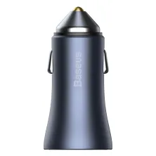 Автомобильное зарядное устройство Baseus Golden Contactor Pro Dual Quick Charger Car Charger 40W 2USB Серый
