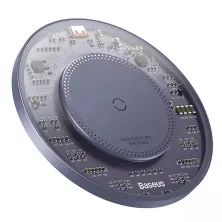 Бездротовий зарядний пристрій Baseus Simple 2 Wireless Charger з технологією Qi 15W Фіолетовий