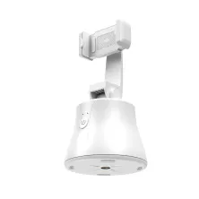 Смарт тримач для смартфона одновісний стабілізатор Baseus 360°AI Following Shot Tripod Head Білий