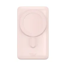 УМБ Baseus Magnetic Bracket 3in1 10000mAh 20W 3A QC3.0+PD3.0 з Бездротовою зарядкою Qi 15W Рожевий