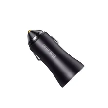 Автомобильное зарядное устройство Baseus Golden Contactor Max Dual Fast Charger Car Charger 60W 2USB Серый