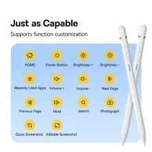 Стилус для iPad Baseus Writing 2 Series Plug-Type USB-C Active Wireless Version с LED индикаторами 10.5 часов Белый