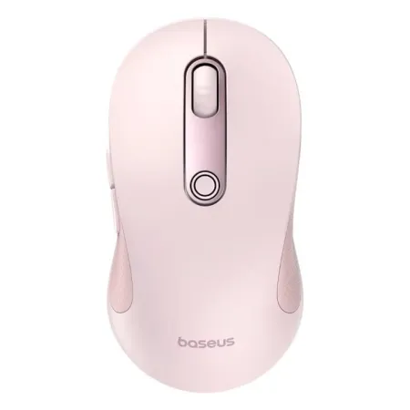 Беспроводная мышка Baseus F02 Ergonomic Wireless Mouse 2.4G/BT5.2 1000-1600-2000-2400-4000dpi Розовый