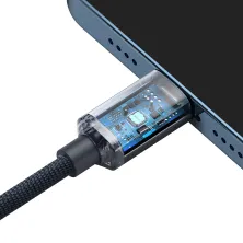 Кабель Baseus Crystal Shine Series Fast Charging Data Cable Type-C to Lightning PD 20W 1.2m Чорний