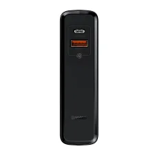 Сетевое зарядное устройство Baseus GaN 2in1 QC3.0+PD3.0 45W USB+Type-C 5A с функцией Павербанка 10000mAh + кабель Type-C 60W 20V/3A 1м Черный