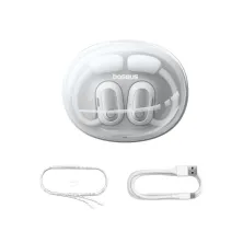 Бездротові навушники відкритого типу Baseus Eli Sport 1 Open-Ear Wireless TWS Earbuds IPX4 Білий