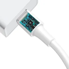 Кабель Baseus White Series Support VOOC Quick Charging Cable USB to Type-C 100W 20V 5A 1m Белый