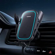 Бездротовий автомобільний зарядний пристрій Baseus Milky Way Pro Wireless Charging Electric Car Mount з технологією Qi 15W Чорний