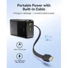 УМБ Baseus EnerFill FC51 Bipow2 Pro 30000mAh 22.5W 2.4A з технологією QC3.0+PD3.0 та Type-C кабелем 22.5W Чорний