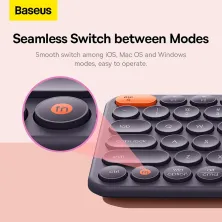 Клавиатура беспроводная Baseus K01B Wireless Tri-Mode Keyboard 2.4G/BT1+BT2 Серый
