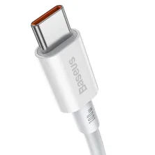 Кабель Baseus Superior Series Fast Charging Data Cable Type-C to Type-C 100W 20V 5A 1m Білий