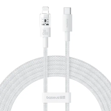 Кабель Baseus Gem Series Fast Charging Data Cable Type-C to Lightning PD 20W 2m Білий