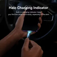 Кабель Baseus Glimmer Series Fast Charging Data Cable USB to Lightning 2.4A 2m Синій