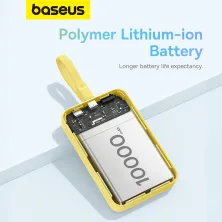УМБ Baseus Magnetic Mini Wireless Fast Charge 10000mAh 30W 3A QC3.0+PD3.0 з функцією MagSafe та Qi 15W і Type-C 30W кабелем Жовтий
