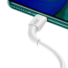Кабель Baseus White Series Support VOOC Quick Charging Cable USB to Type-C 100W 20V 5A 1m Белый