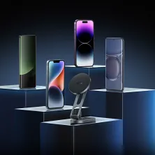 Автодержатель для телефона магнитный Baseus T-Space Series Folding Metal Car Mount Magnetic на торпедо Черный