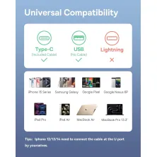 Автомобильное зарядное устройство Baseus Enjoyment Pro Retractable 60W USB и c встроенным кабелем Type-C 0.70м Черный