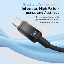 Кабель Baseus Discolor Series Fast Charging Data Cable USB to Type-C 100W 20V 5A 1m Черный