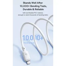 Кабель Baseus Silky Series Fast Charging Data Cable Type-C to Lightning PD 20W 1m Белый