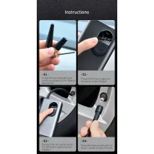 Компресор універсальний Baseus Energy Source Inflator Pump акумуляторний 7500mAh Сірий