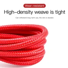 Кабель Baseus Cafule Cable Special Edition USB to Lightning 2.4A 1m Червоний