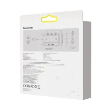 USB-хаб Baseus 4in1 Lite Series 4-Port Type-A HUB Adapter Type-A to USB3.0*4 кабель 1м Чорний