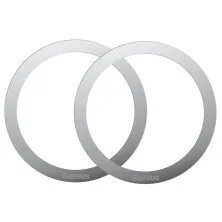 Магнитное кольцо Baseus Halo Series Magnetic Metal Ring с функцией Magsafe набор 2 штуки Серебристый