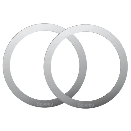 Магнитное кольцо Baseus Halo Series Magnetic Metal Ring с функцией Magsafe набор 2 штуки Серебристый