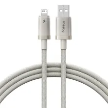 Кабель Baseus Titanium Alloy Series Fast Charging Data Cable USB to Lightning 2.4A 1m Сірий