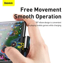 Кабель Baseus Legend Series Elbow Fast Charging Data Cable Type-C to Type-C 100W 20V 5A 2m Синий