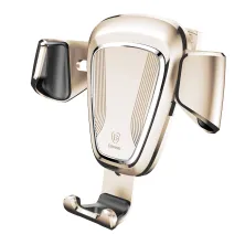 Автодержатель для телефона Baseus Gravity Car Mount в воздуховод Золотистый