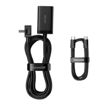 Сетевое зарядное устройство Baseus GaN3 Pro Desktop Fast Charger CN QC4.0+PD3.0 65W 2USB+2Type-C 3A + кабель Baseus Type-C to Type-C 100W 20V/5A 1м Черный