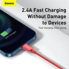 Кабель Baseus Superior Series Fast Charging Data Cable USB to Lightning 2.4A 1m Червоний