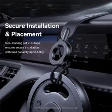 Автотримач для телефону магнітний Baseus C02 Go Series Magnetic  Car Phone Mount на торпедо Чорний