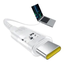 Кабель Baseus Gem Series Fast Charging Data Cable Type-C to Type-C 100W 20V 5A 2m Білий