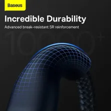 Кабель Baseus Flash Series 2 3-in-2 Fast Charging Data Cable  USB+Type-C to Lightning+Type-C+MicroUSB 100W 1.2m Синий
