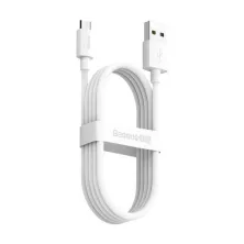 Кабель Baseus Simple Wisdom Series Fast Charging Data Cable USB to Micro USB 2.1A 1.5m Набор 2 шт Белый