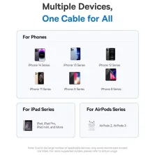 Кабель Baseus Display 2 Series Fast Charging Data Cable Type-C to Lightning PD 20W 2m Чорний