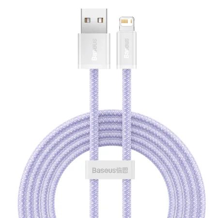 Кабель Baseus Dynamic Series Fast Charging USB to Lightning 2.4A 2m Фіолетовий